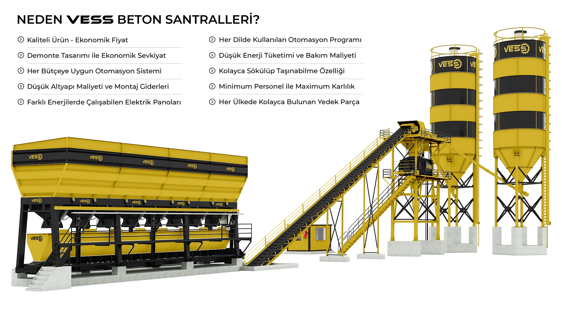 VESS 100 m³ / SAAT - BETON SANTRALİ
